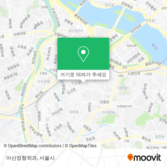 아산정형외과 지도
