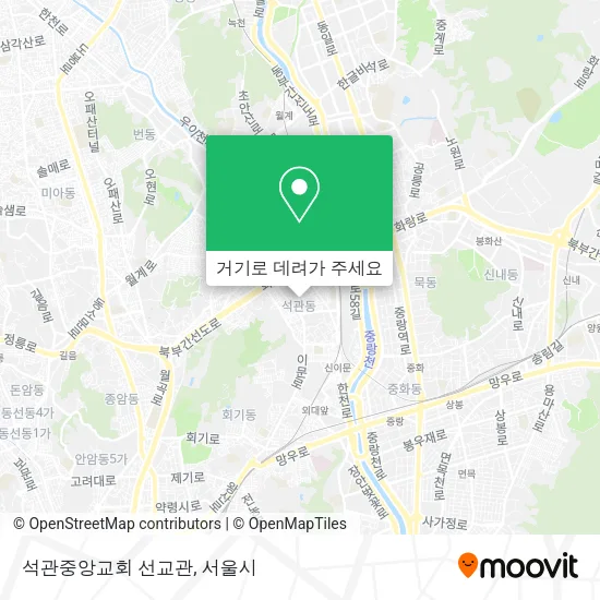 석관중앙교회 선교관 지도