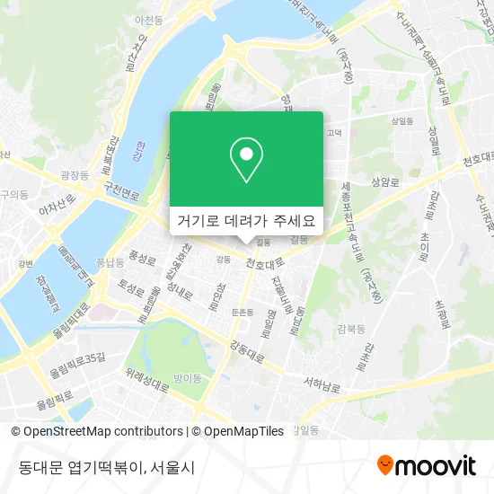 동대문 엽기떡볶이 지도