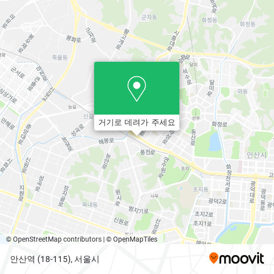 안산역 (18-115) 지도