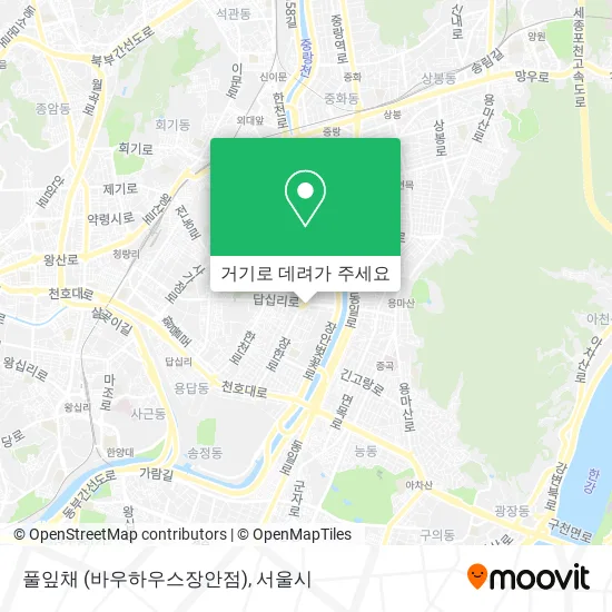 풀잎채 (바우하우스장안점) 지도