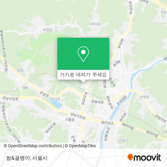 썸&골뱅이 지도