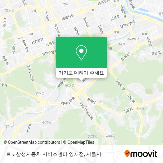 르노삼성자동차 서비스센터 양재점 지도