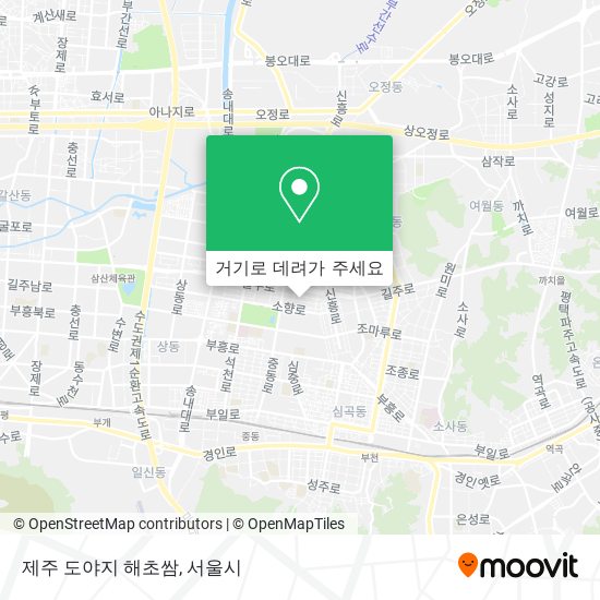 제주 도야지 해초쌈 지도