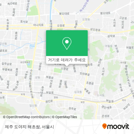 제주 도야지 해초쌈 지도