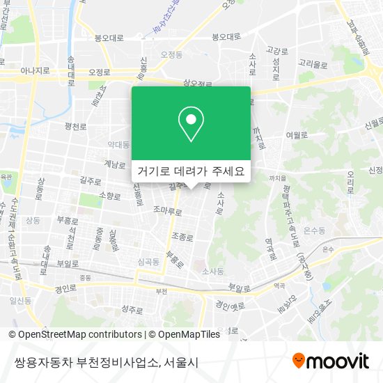쌍용자동차 부천정비사업소 지도