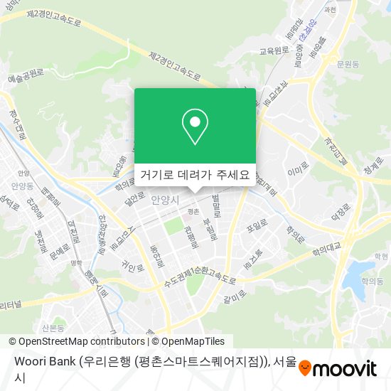 Woori Bank (우리은행 (평촌스마트스퀘어지점)) 지도