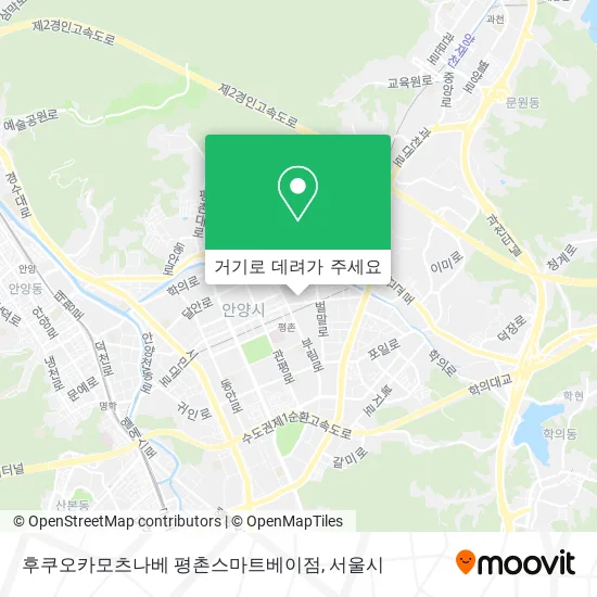 후쿠오카모츠나베 평촌스마트베이점 지도