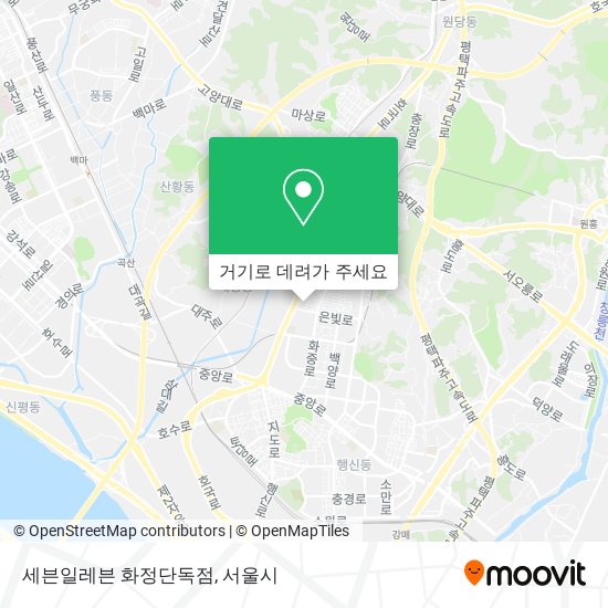 세븐일레븐 화정단독점 지도