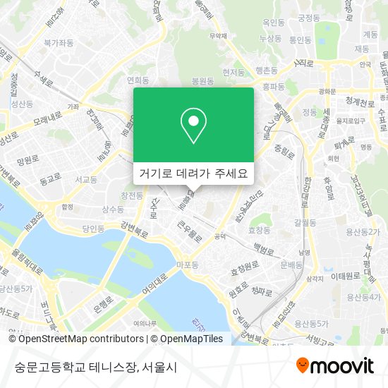 숭문고등학교 테니스장 지도