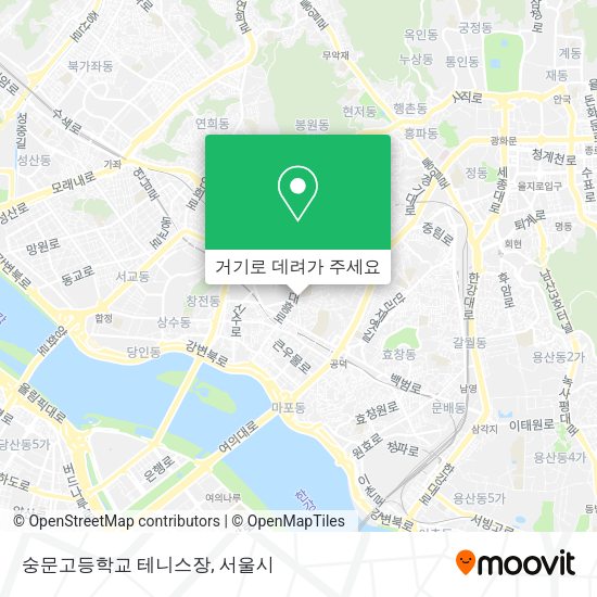 숭문고등학교 테니스장 지도