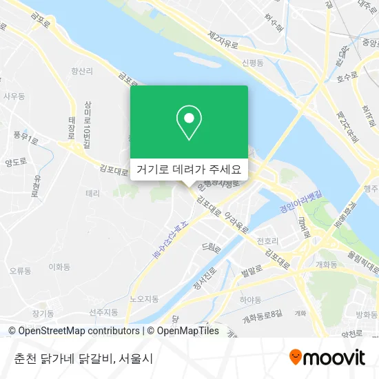 춘천 닭가네 닭갈비 지도