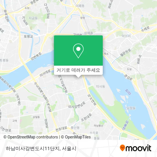 하남미사강변도시11단지 지도