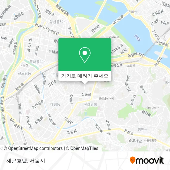해군호텔 지도