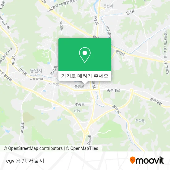 cgv 용인 지도