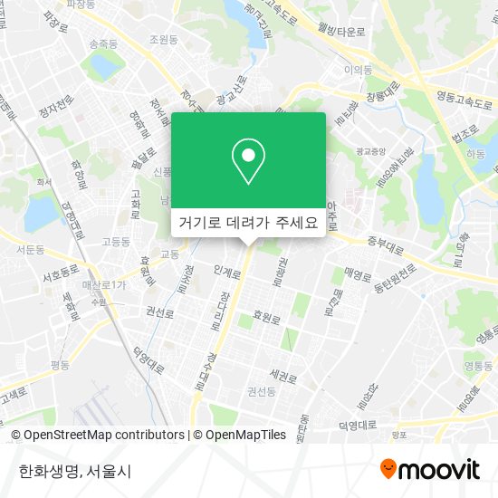 한화생명 지도