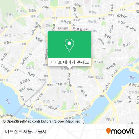 버드랜드 서울 지도