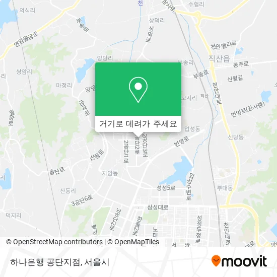 하나은행 공단지점 지도