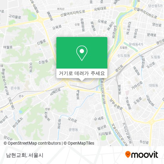 남현교회 지도