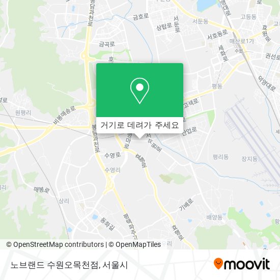 노브랜드 수원오목천점 지도