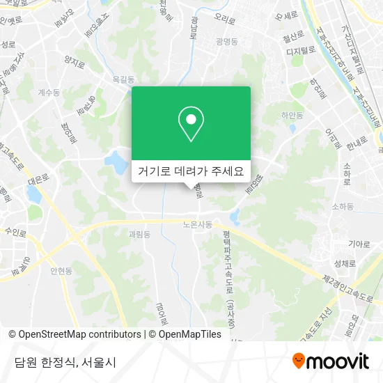 담원 한정식 지도