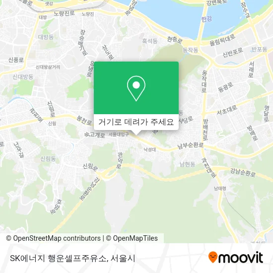 SK에너지 행운셀프주유소 지도