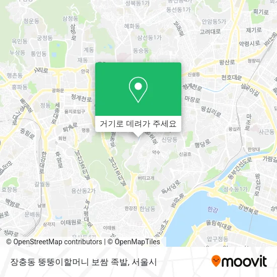 장충동 뚱뚱이할머니 보쌈 족발 지도