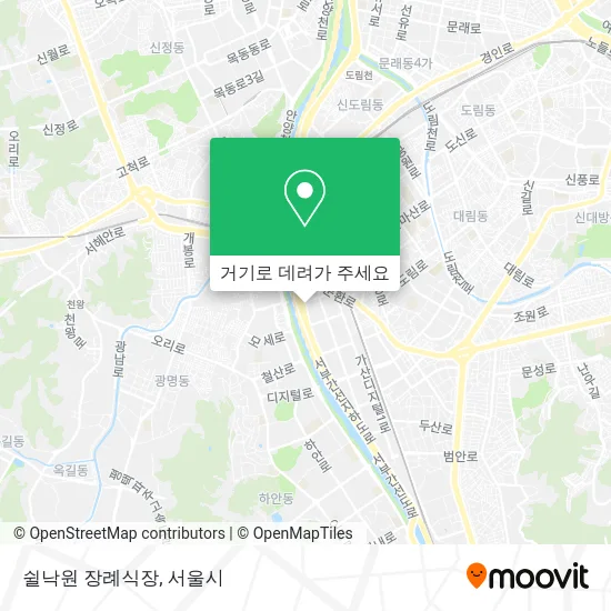 쉴낙원 장례식장 지도