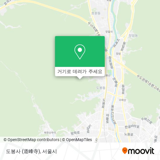 도봉사 (道峰寺) 지도