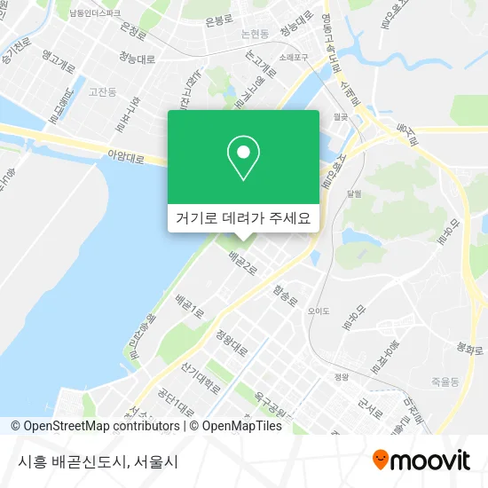 시흥 배곧신도시 지도