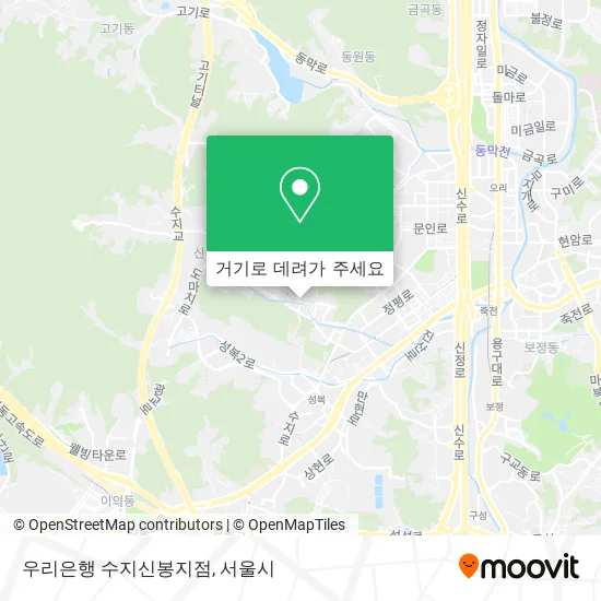 우리은행 수지신봉지점 지도