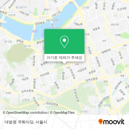 대법원 국화식당 지도