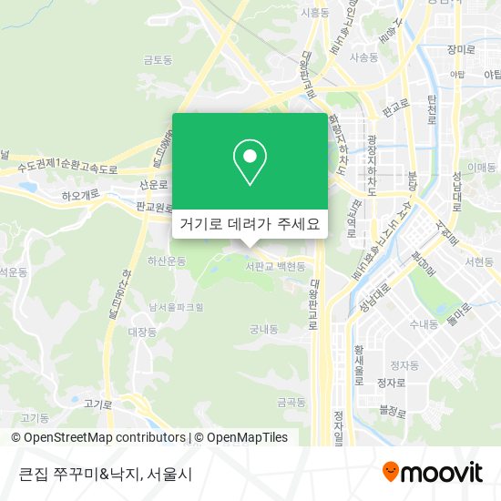 큰집 쭈꾸미&낙지 지도