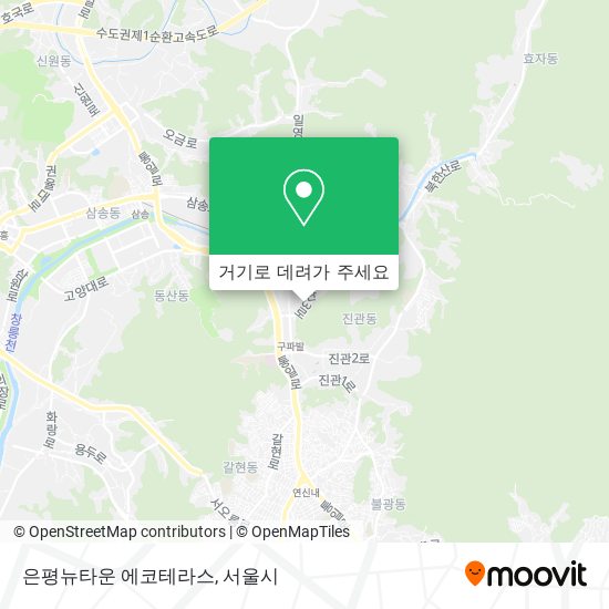 은평뉴타운 에코테라스 지도