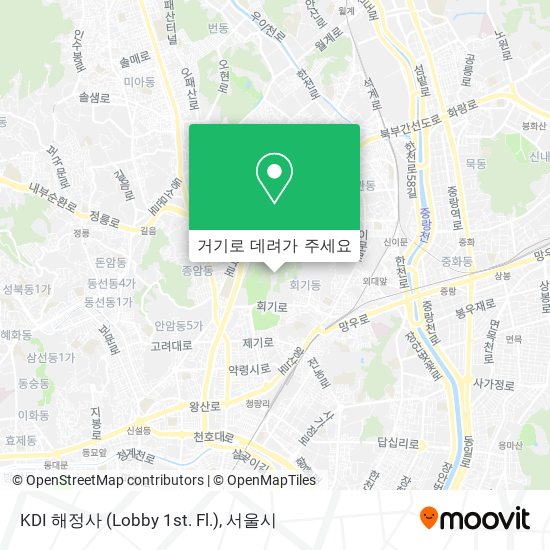 KDI 해정사 (Lobby 1st. Fl.) 지도