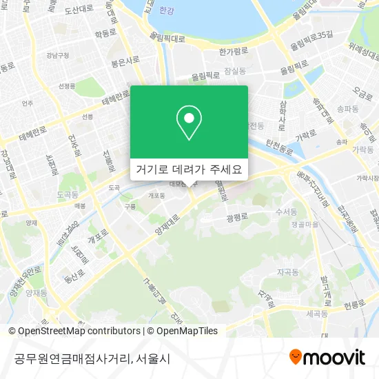공무원연금매점사거리 지도