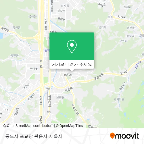 통도사 포교당 관음사 지도