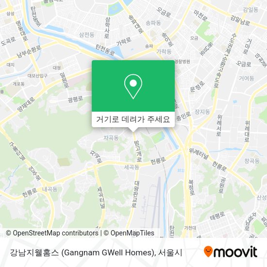 강남지웰홈스 (Gangnam GWell Homes) 지도