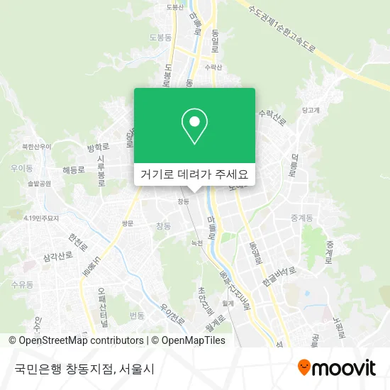 국민은행 창동지점 지도