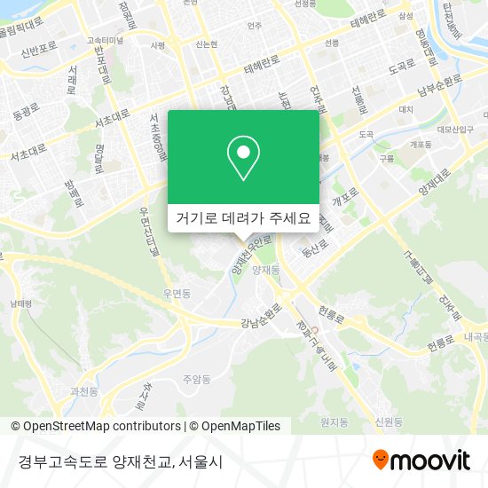경부고속도로 양재천교 지도