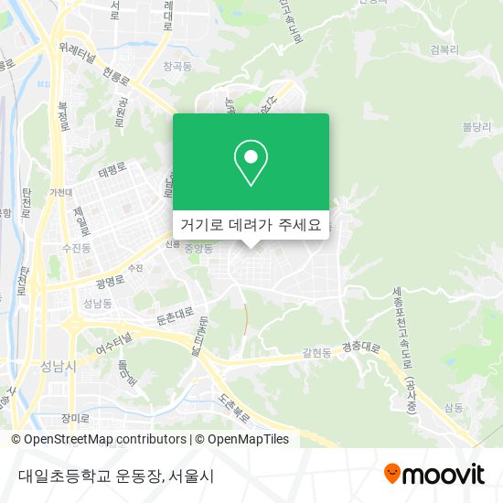 대일초등학교 운동장 지도
