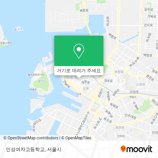 인성여자고등학교 지도