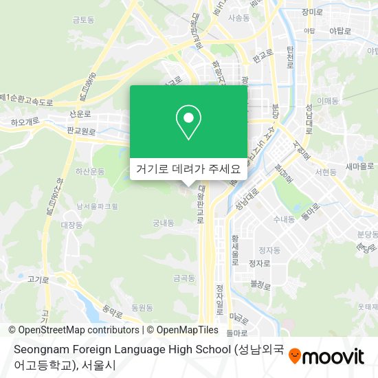 Seongnam Foreign Language High School (성남외국어고등학교) 지도