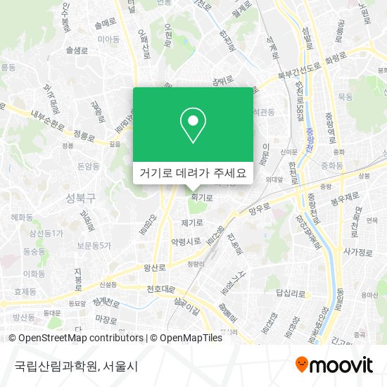 국립산림과학원 지도