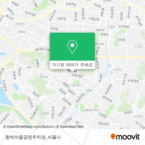 함박마을공영주차장 지도