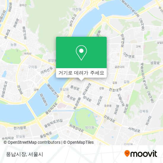 풍납시장 지도