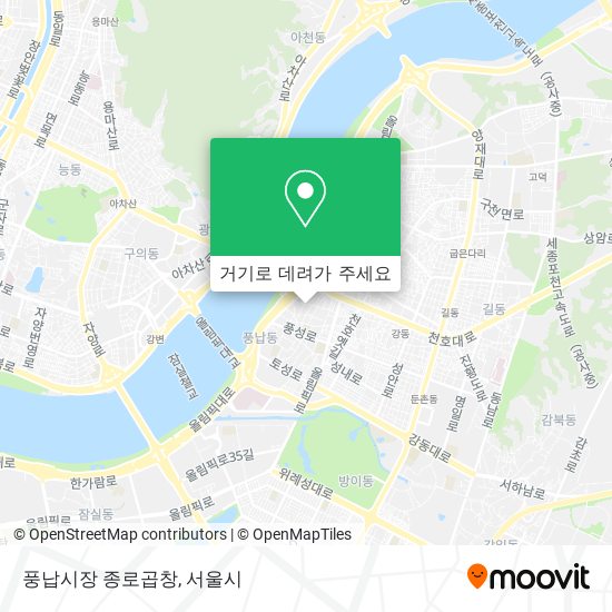 풍납시장 종로곱창 지도