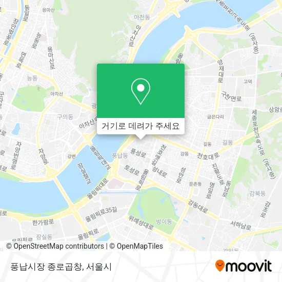 풍납시장 종로곱창 지도