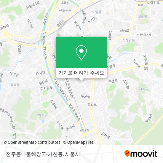 전주콩나물해장국-가산동 지도