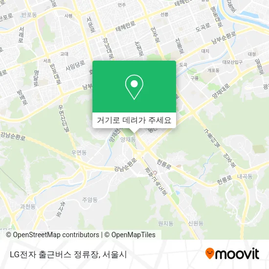 LG전자 출근버스 정류장 지도
